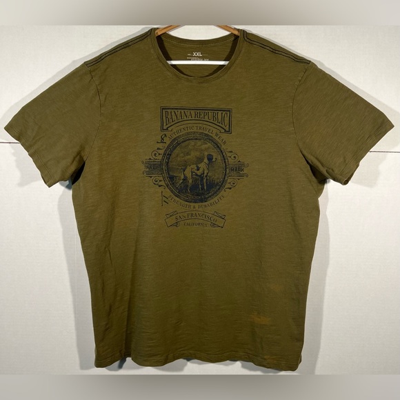 Banana Republic Authentic Travel Wear San Francisco California Graphic Tee 2XL - Picture 1 of 15